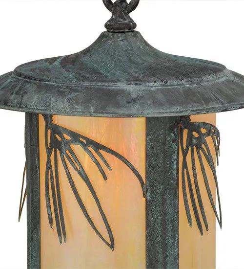 10"W Fulton Lone Pine Hanging Outdoor Wall Sconce