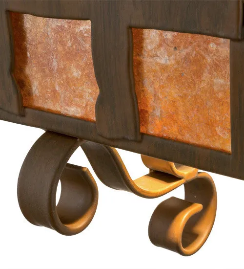 10"W Monte Cristo Rustic Wall Sconce