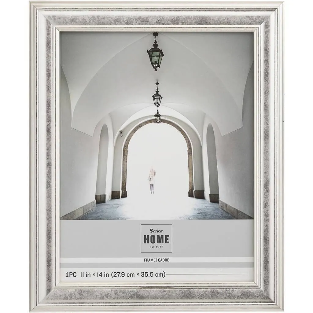 11 x 14 Picture Frame: Vintage Silver, 14.06 x 17.05 inches