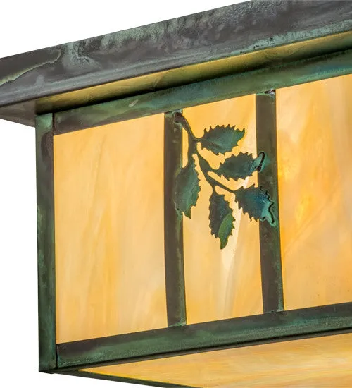 12"Sq Hyde Park Sprig Outdoor Flushmount