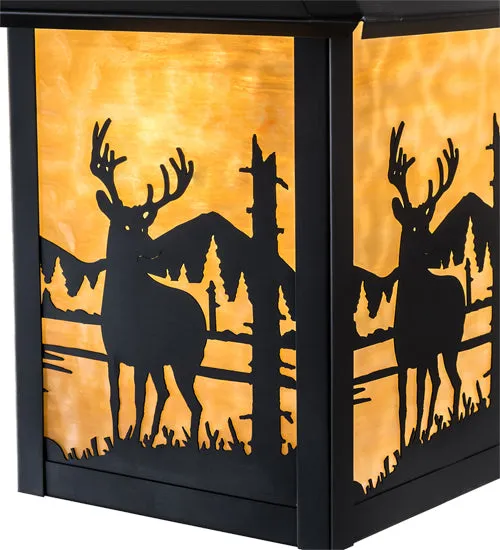 12"W Seneca Deer Creek Hanging Outdoor Wall Sconce