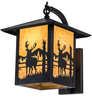 12"W Seneca Deer Creek Hanging Outdoor Wall Sconce