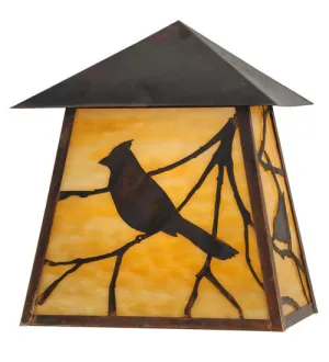 12"W Stillwater Song Bird Outdoor Wall Sconce