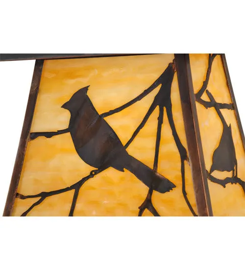 12"W Stillwater Song Bird Outdoor Wall Sconce