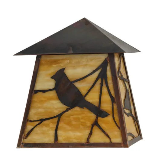 12"W Stillwater Song Bird Outdoor Wall Sconce