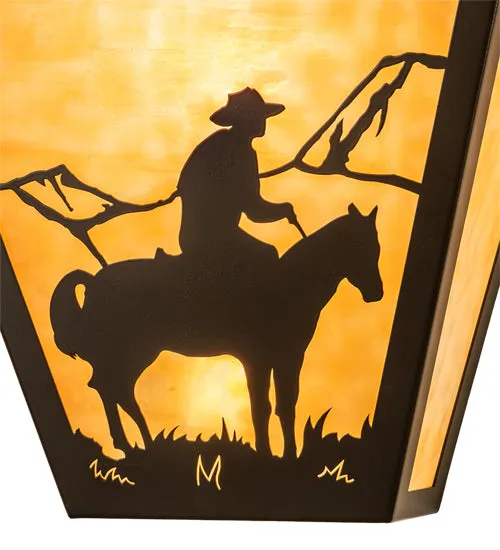 13"W Cowboy Wall Sconce