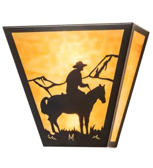 13"W Cowboy Wall Sconce