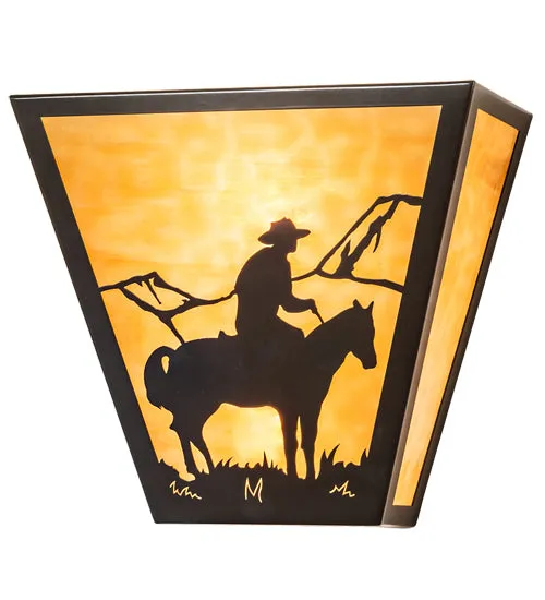 13"W Cowboy Wall Sconce