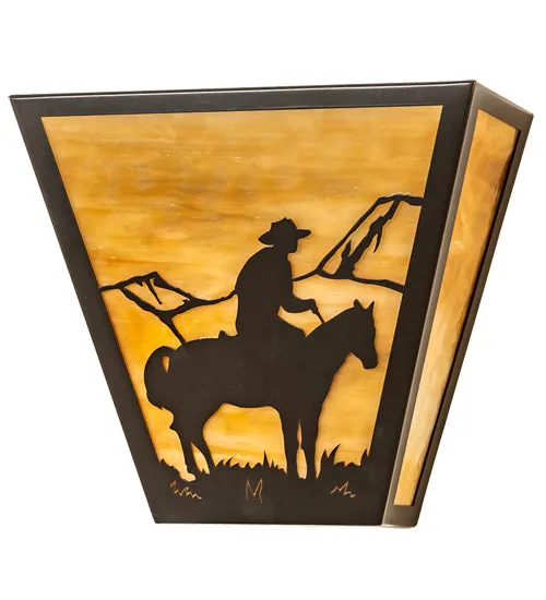 13"W Cowboy Wall Sconce