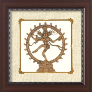 3D Wall Art Nataraja 8x8 Inch By India Kreations Decor