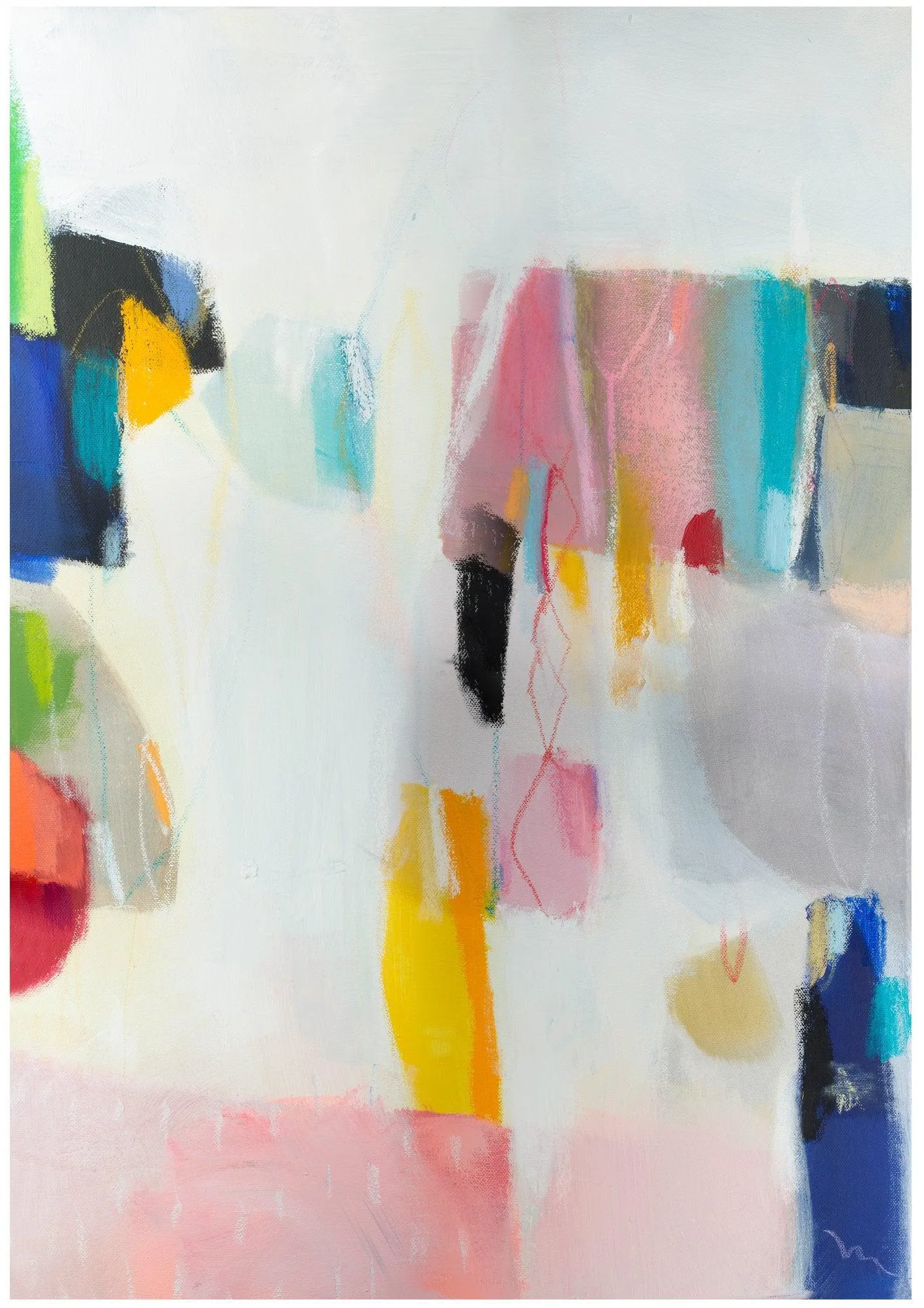 Abstract art print, modern landscape, Print on Canvas, colorful, Art Print for living Room, abstract Giclee print, abstract painting