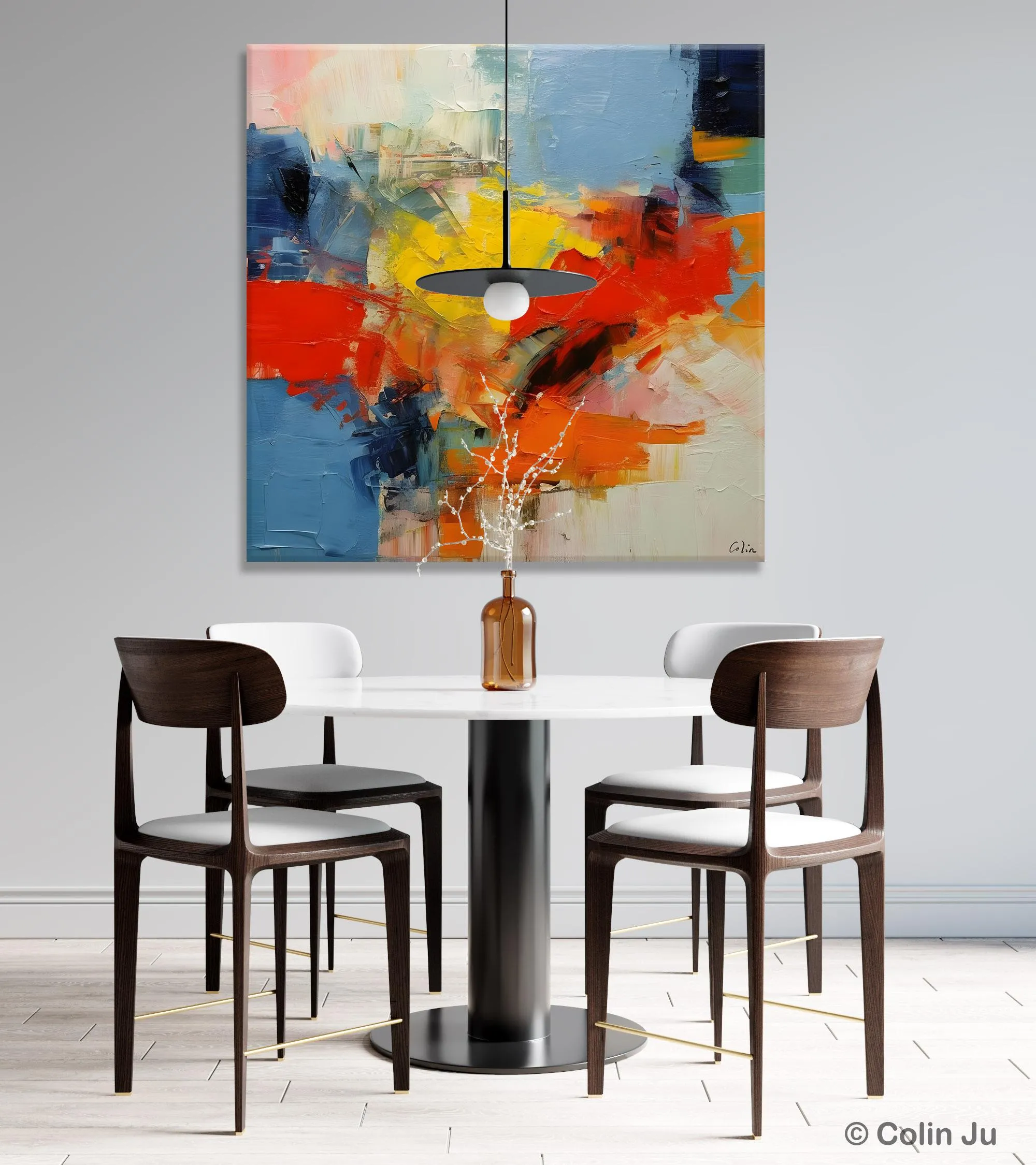 Abstract Canvas Art for Living Room, Extra Large Abstract Paintings for Dining Room, Original Modern Acrylic Art, Modern Canvas Paintings