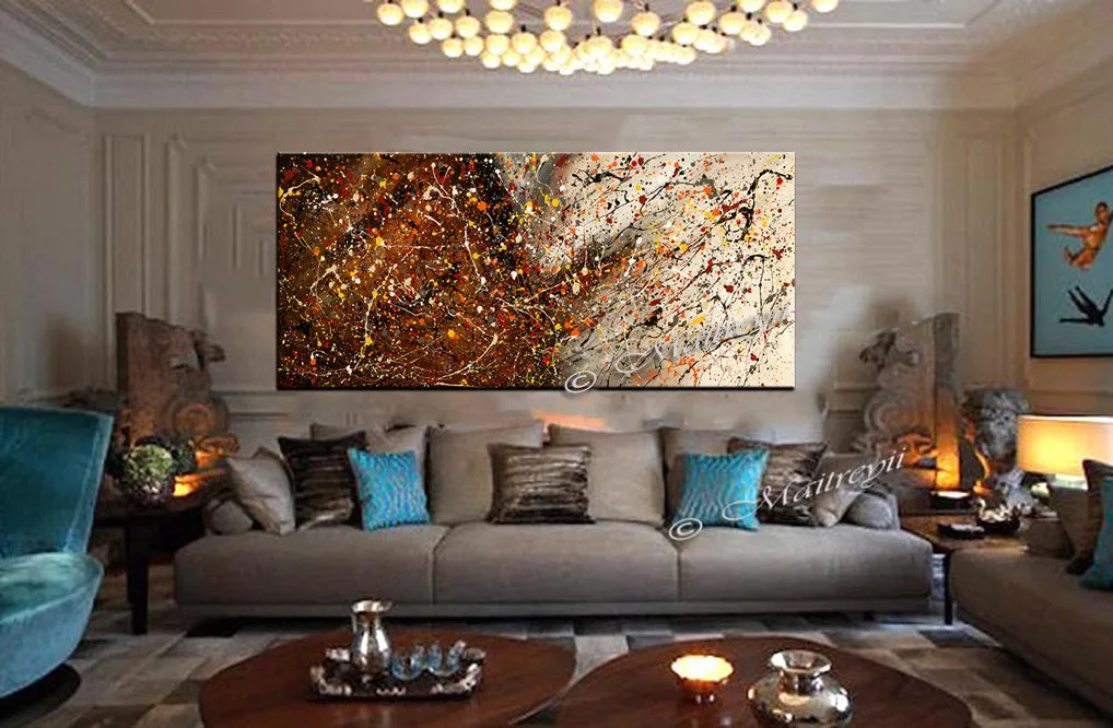 Abstract Paintings For Sale | Jackson Pollock Style | Large Modern Art - Vintage Beauty 111