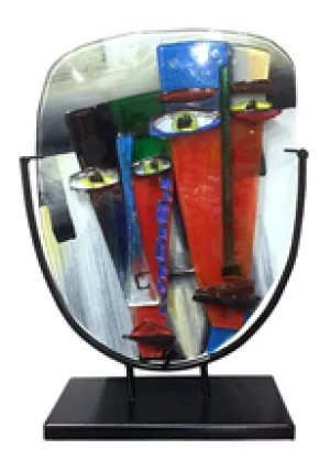 Abstract Sculpture Two Faces