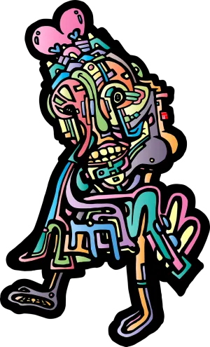 AEQEA Catcha Later Abstract Sticker