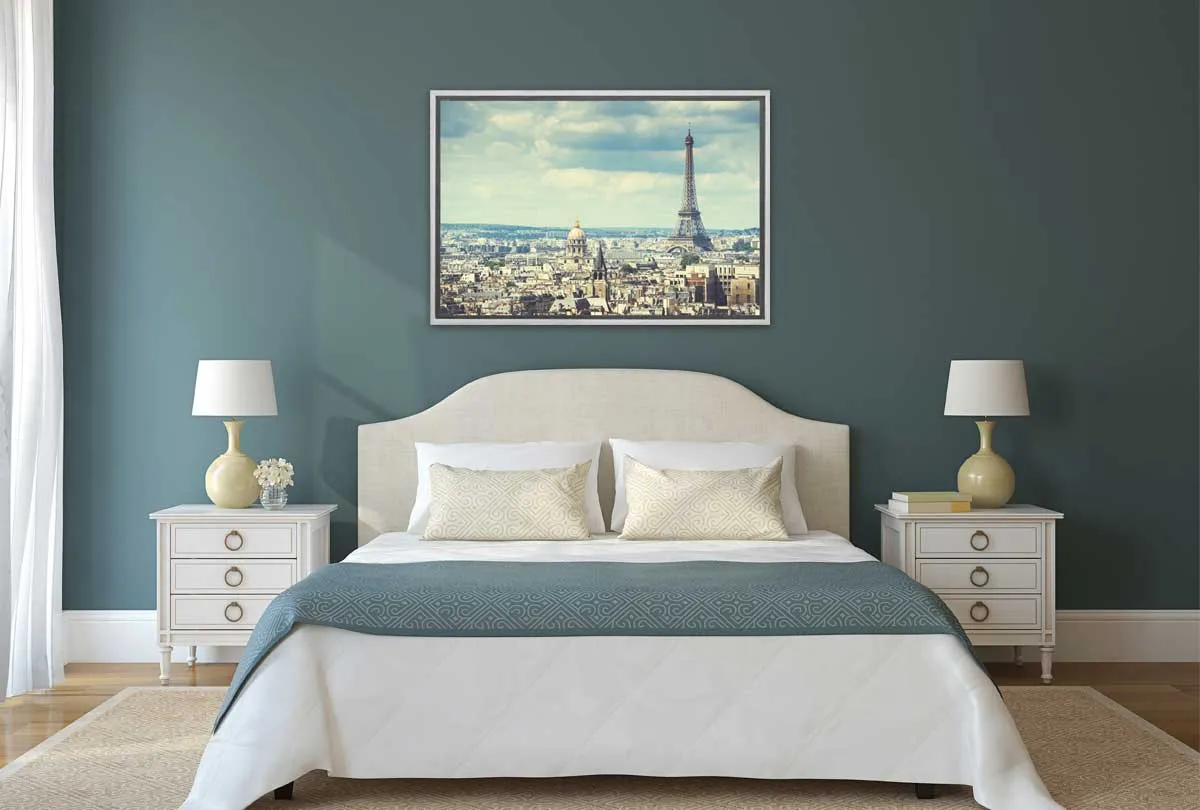 Aerial of Paris with Eiffel Tower, France | Canvas Wall Art Print