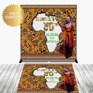 Africa Floor Decal sticker, Removable sticker, Removable vinyl sticker,  Birthday backdrop, 21 Birthday step and Repeat, Africa decal