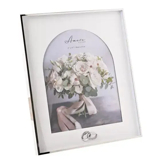 Amore Box Arch Photo Frame with Rings - Various Sizes Available