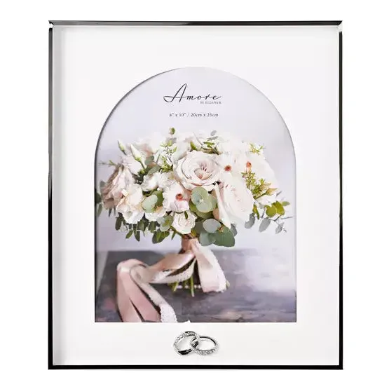 Amore Box Arch Photo Frame with Rings - Various Sizes Available