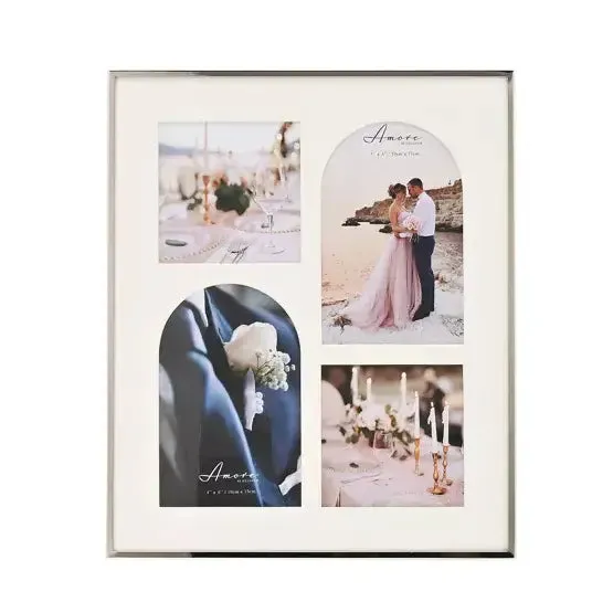 Amore Box Arch Photo Frame with Rings - Various Sizes Available