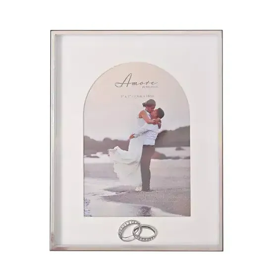Amore Box Arch Photo Frame with Rings - Various Sizes Available