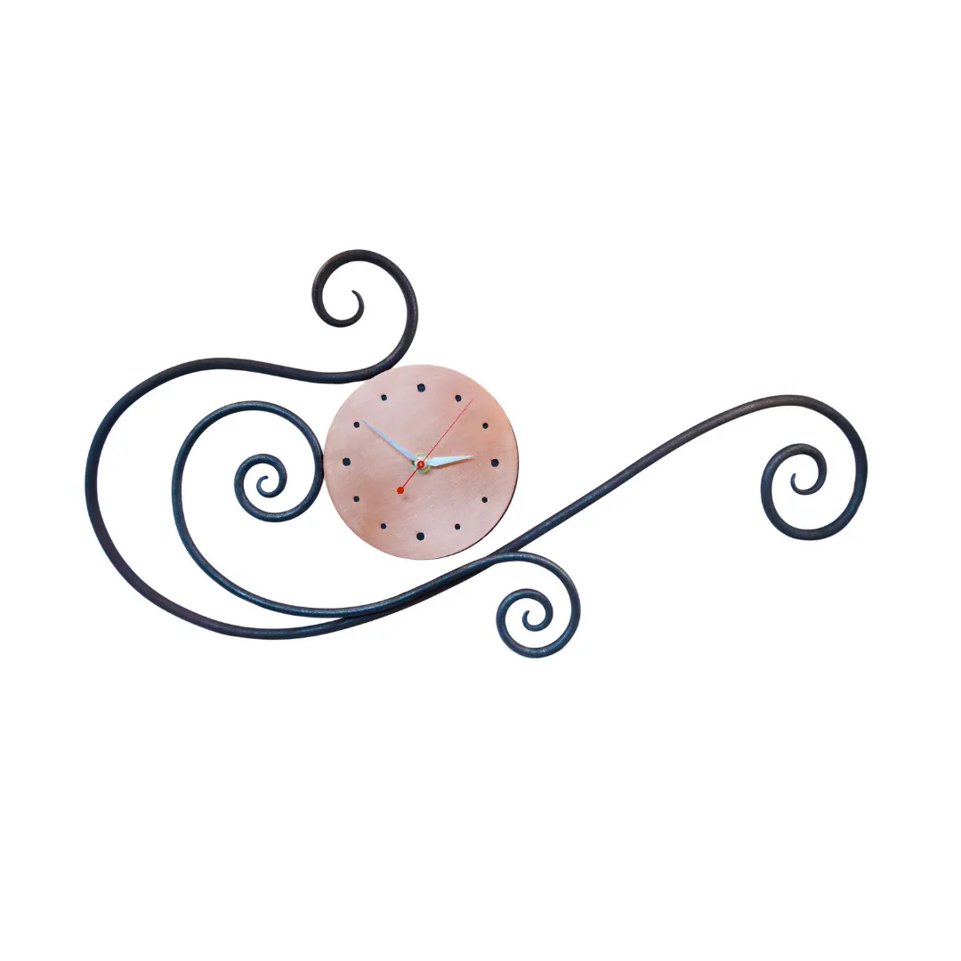 Asymmetrical Scroll Wall Clock