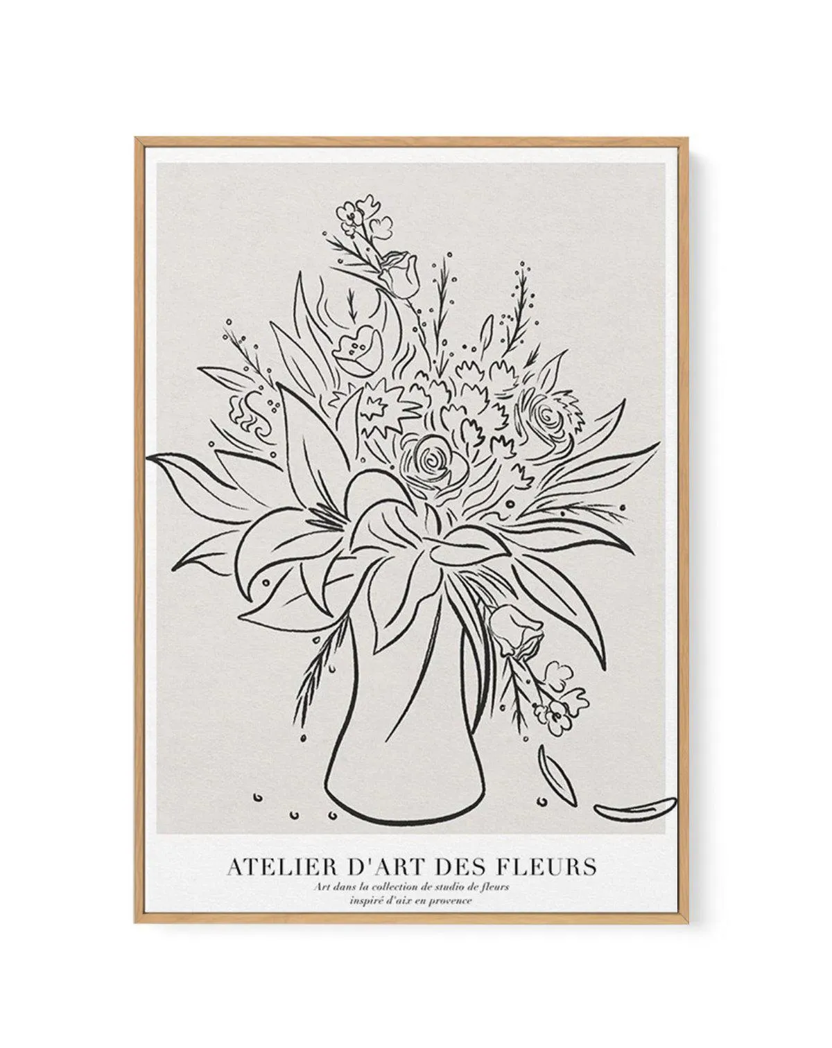 Atelier D'art Des Fleurs | Framed Canvas Art Print