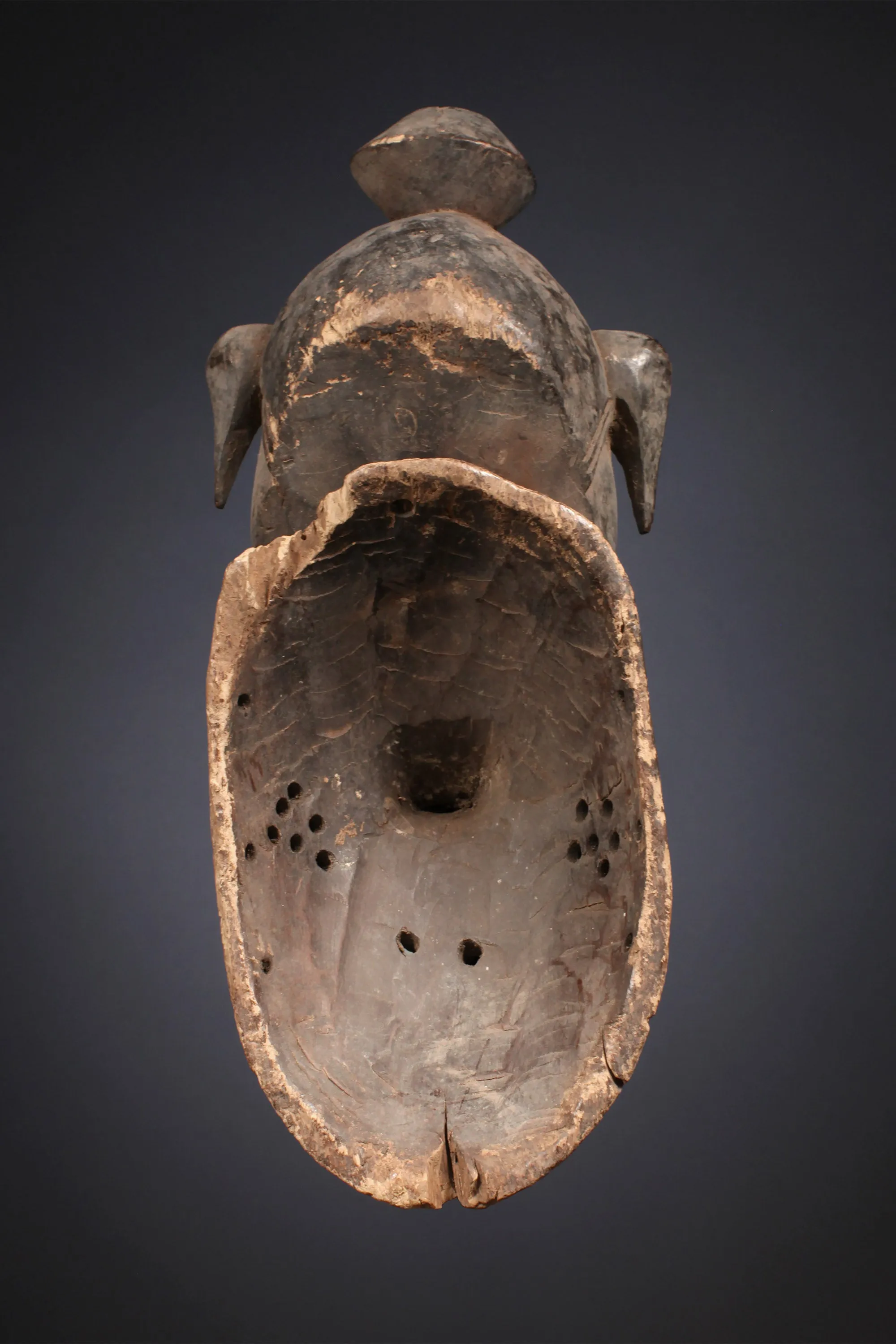 Authentic, Rare,Senufo Wall Decor Mask, Carved Wooden  African Mask