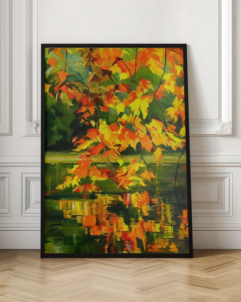 Autumn Reflections - Stretched Canvas, Poster or Fine Art Print