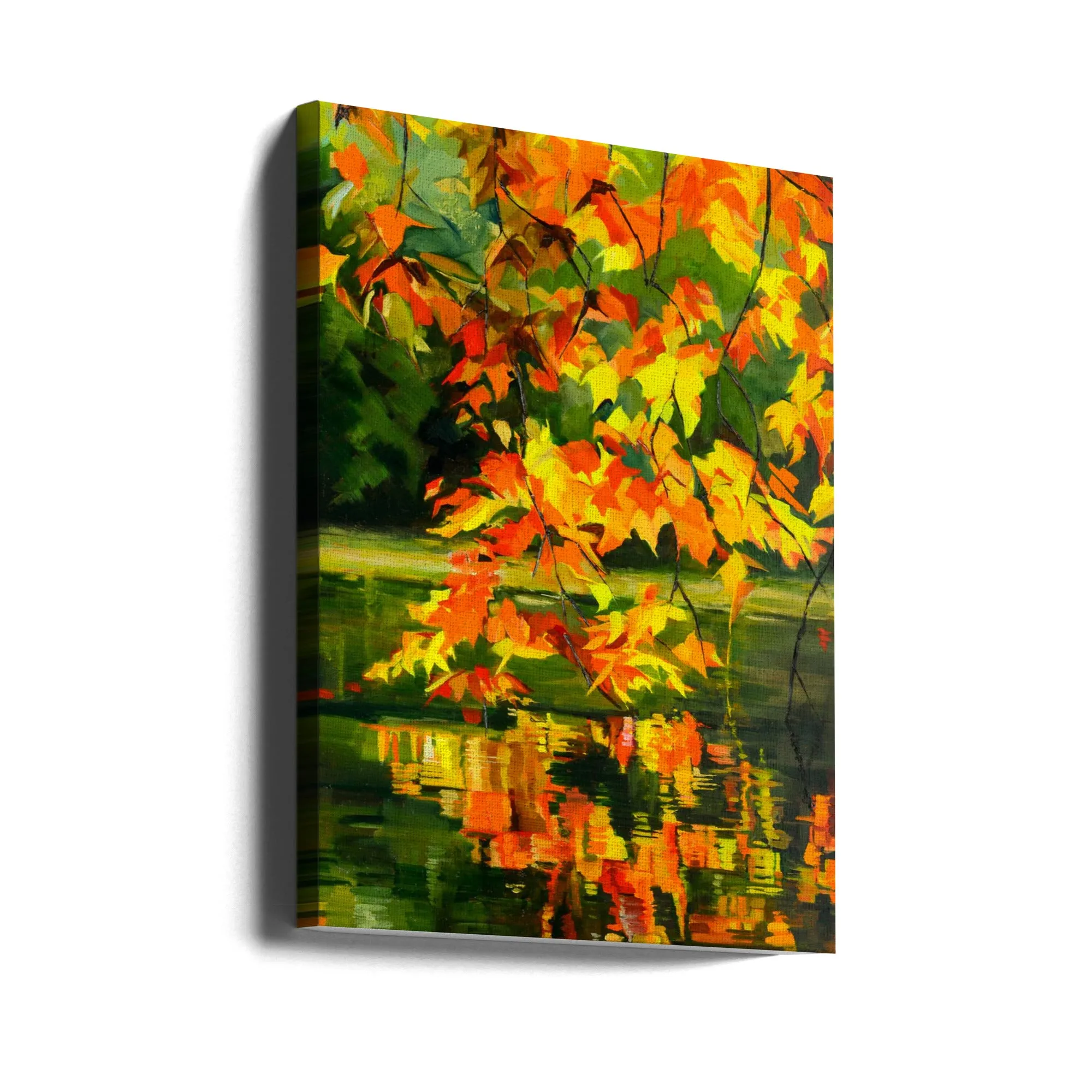 Autumn Reflections - Stretched Canvas, Poster or Fine Art Print
