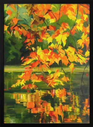 Autumn Reflections - Stretched Canvas, Poster or Fine Art Print