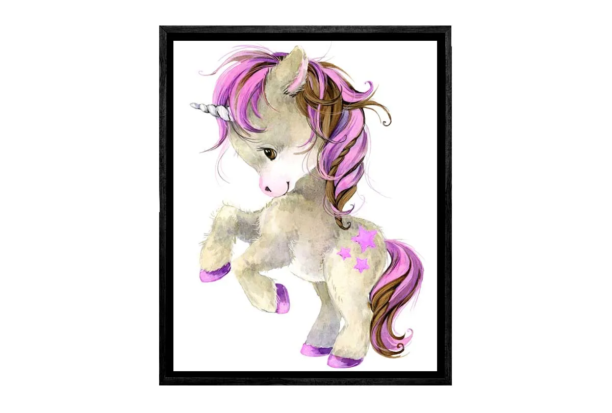 Baby Unicorn | Kids Wall Art Print