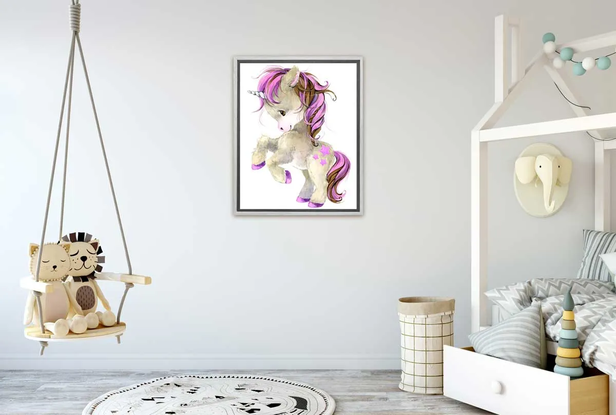 Baby Unicorn | Kids Wall Art Print