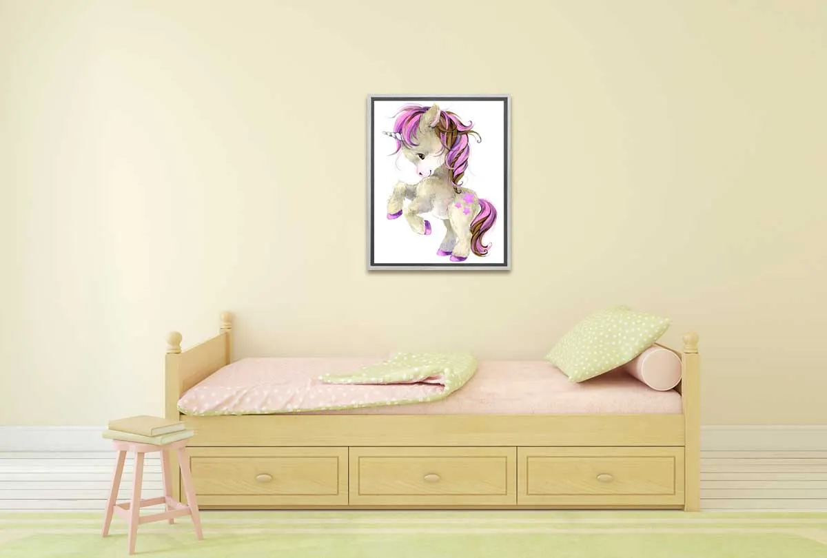 Baby Unicorn | Kids Wall Art Print