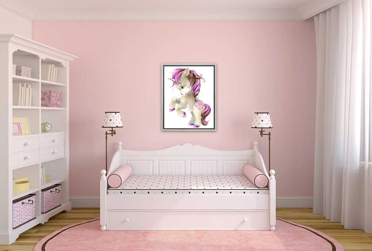 Baby Unicorn | Kids Wall Art Print