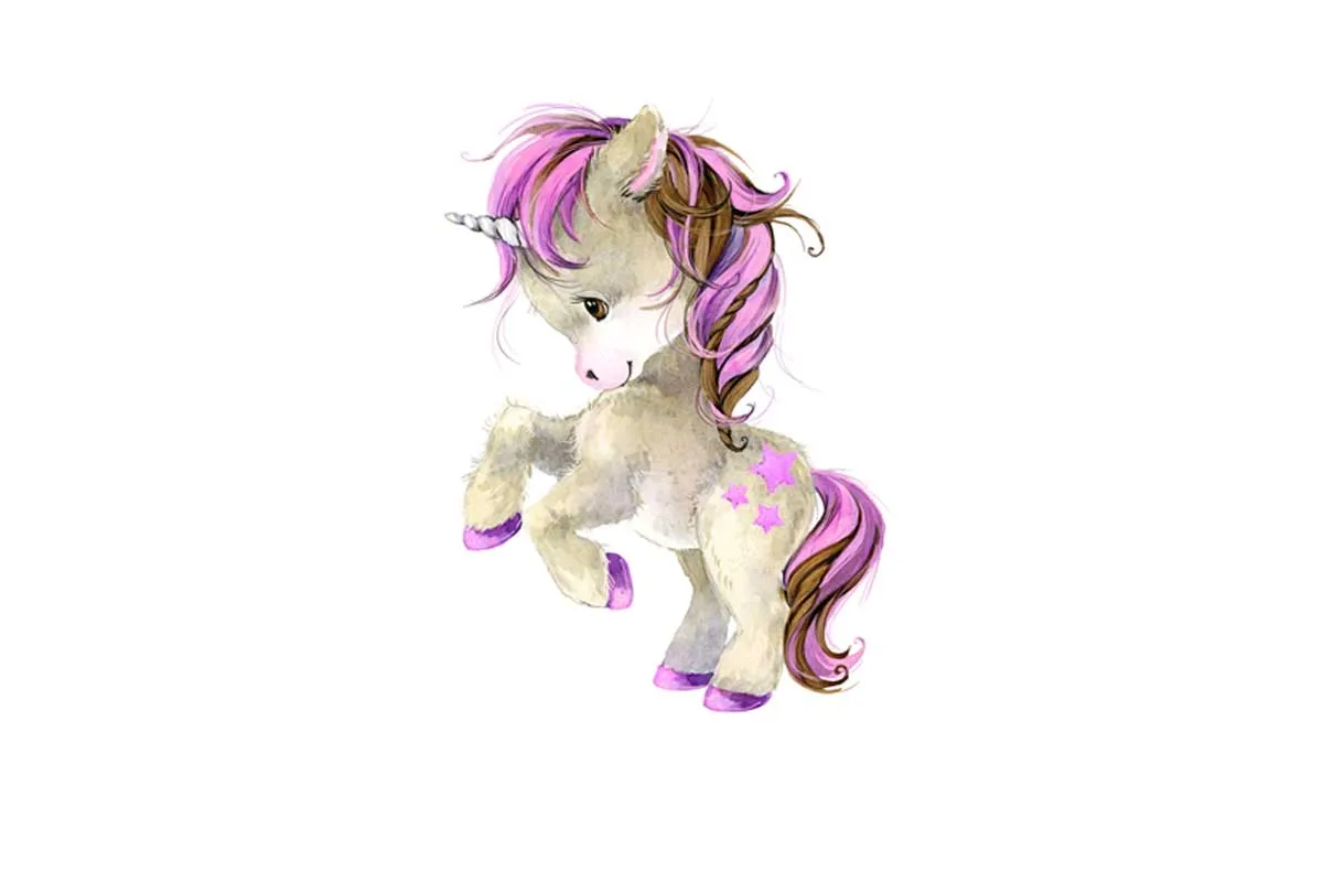 Baby Unicorn | Kids Wall Art Print