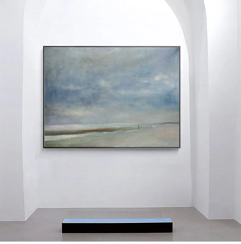 Beach Abstract Acrylic Painting Sky And Sea Painting Ap013