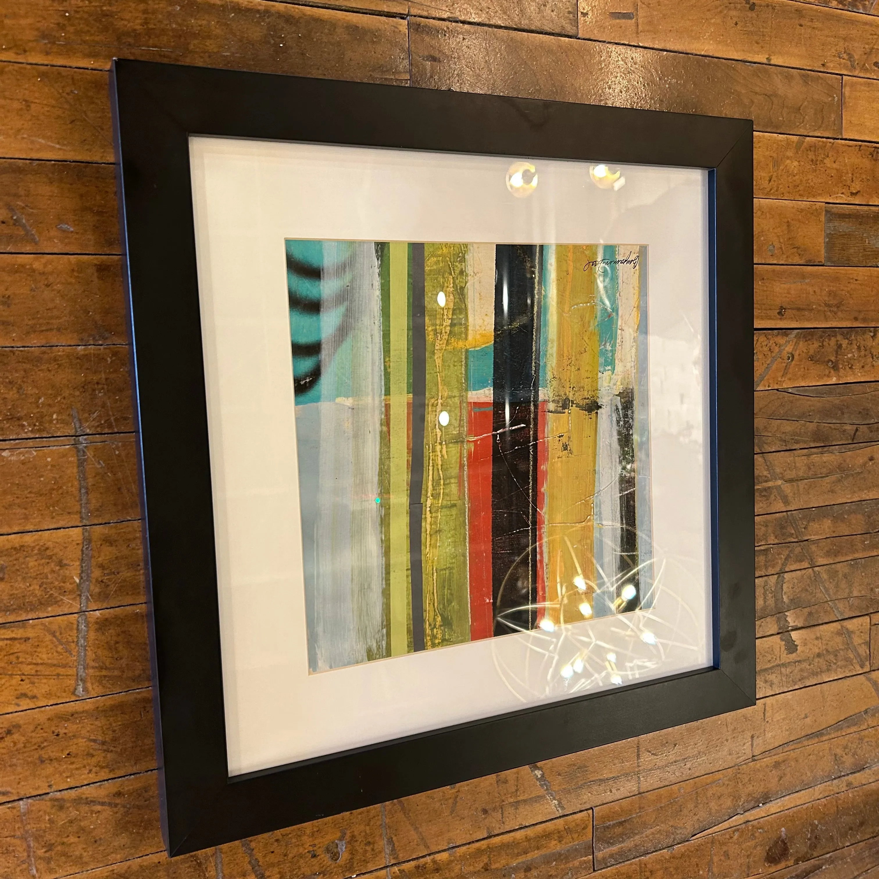 Benjamin Deal, Framed Wall Art, "Broadcast IV" Abstract, Signed