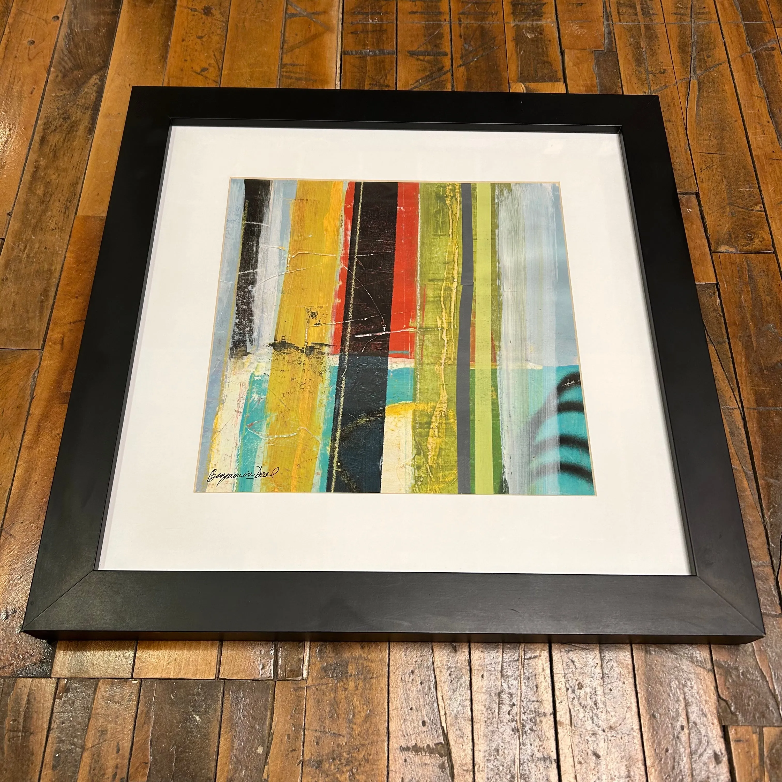Benjamin Deal, Framed Wall Art, "Broadcast IV" Abstract, Signed