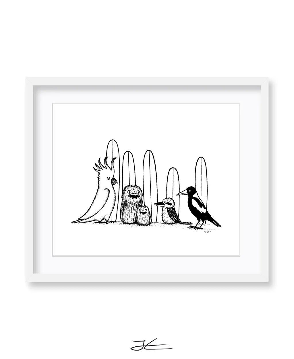 Birdy Boardriders - Print/ Framed Print