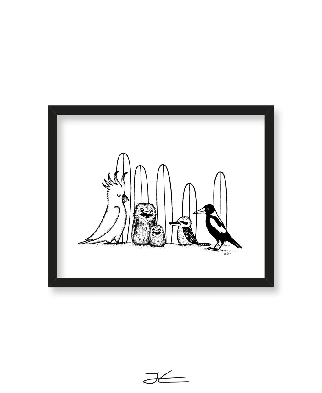 Birdy Boardriders - Print/ Framed Print