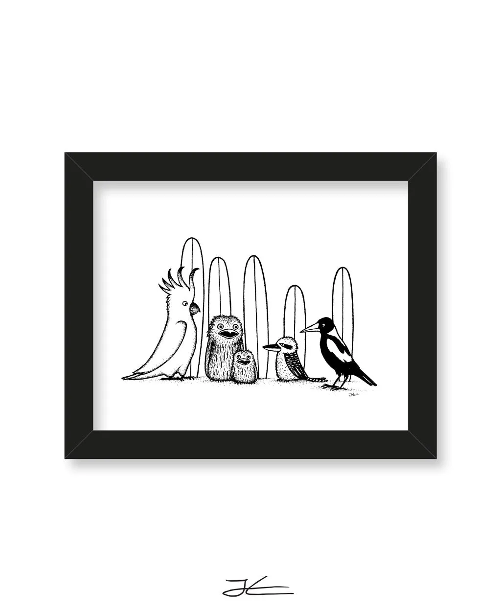 Birdy Boardriders - Print/ Framed Print
