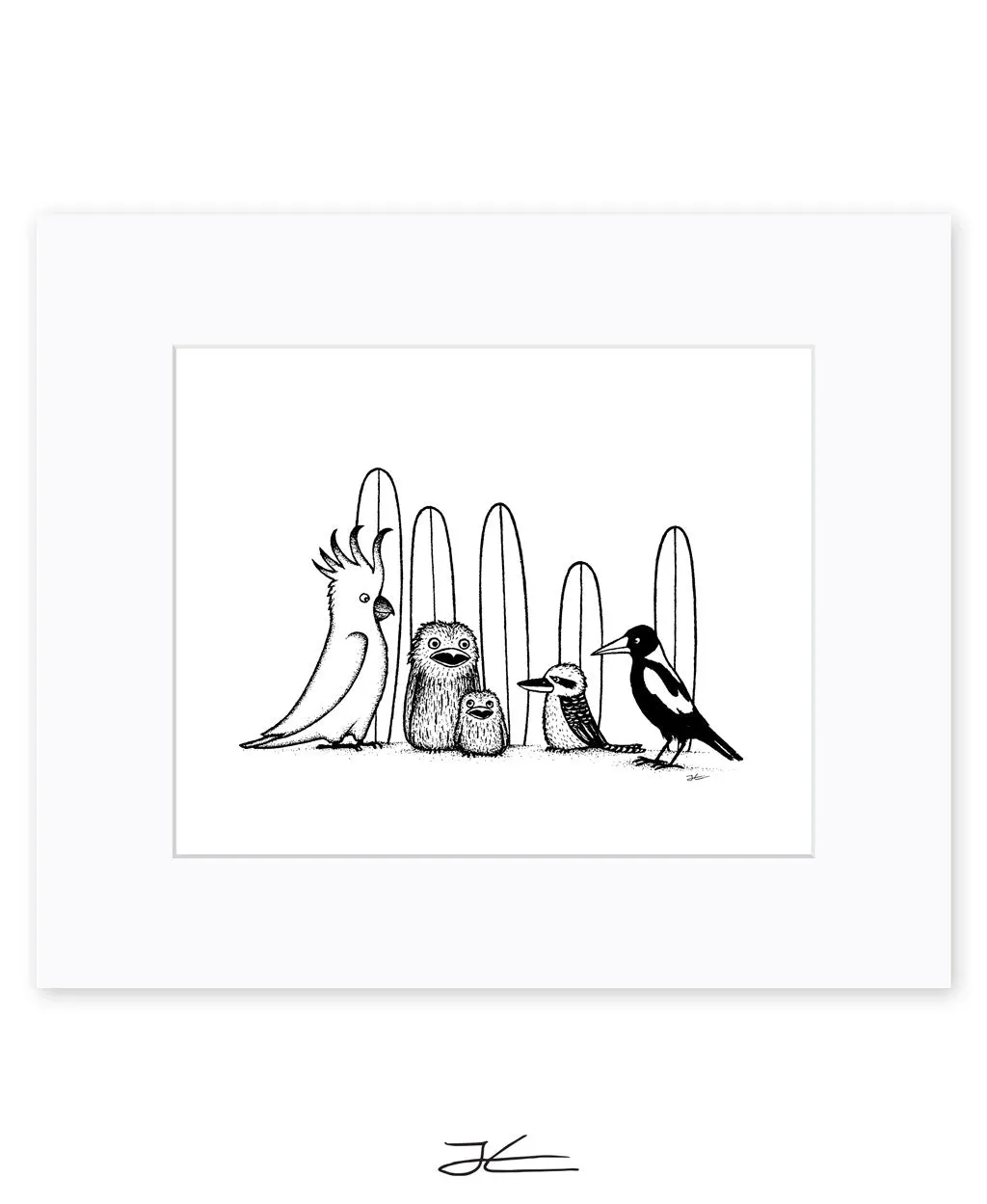 Birdy Boardriders - Print/ Framed Print