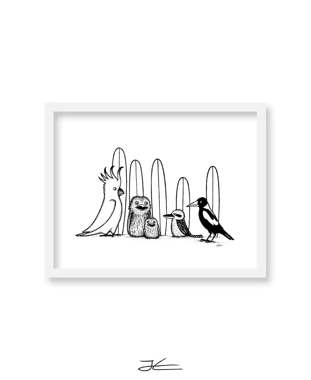 Birdy Boardriders - Print/ Framed Print