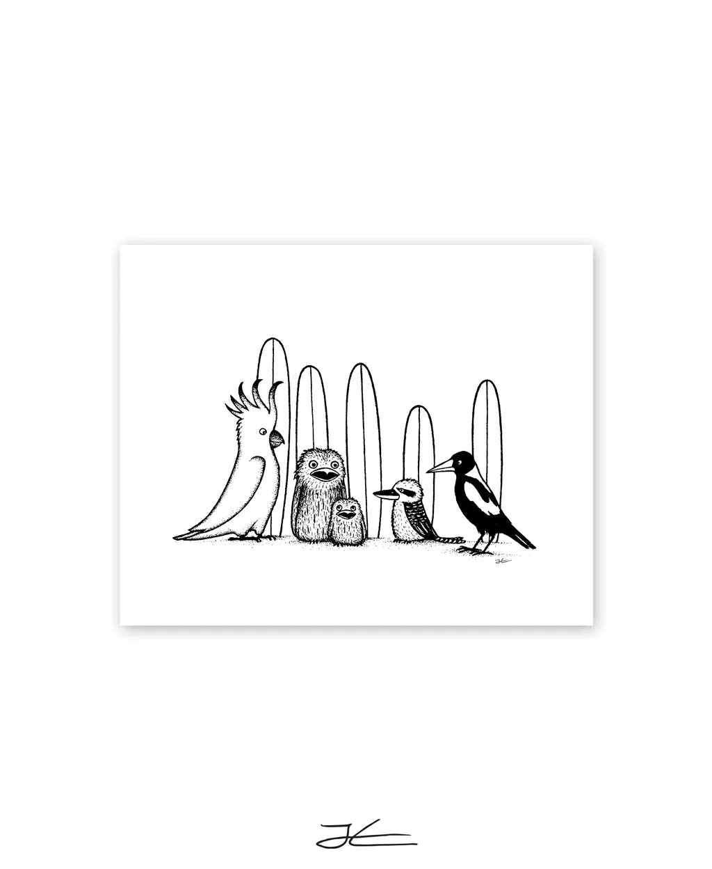 Birdy Boardriders - Print/ Framed Print