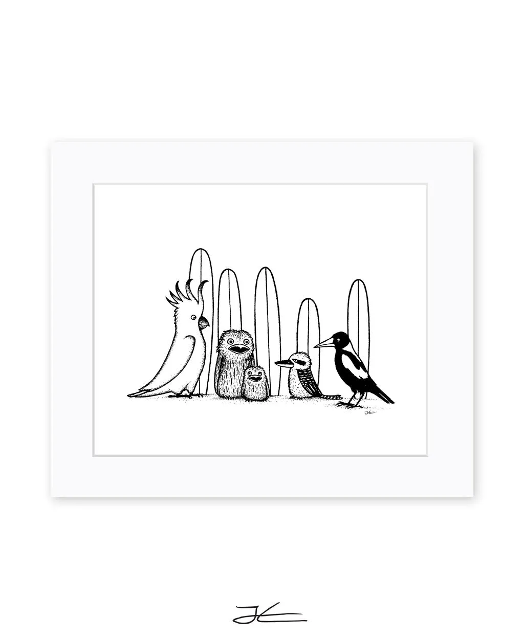 Birdy Boardriders - Print/ Framed Print