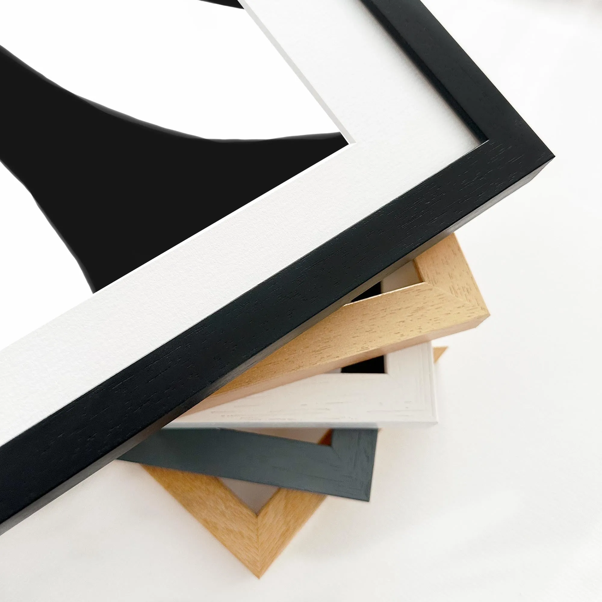 Black And White Abstract Lines Framed Art