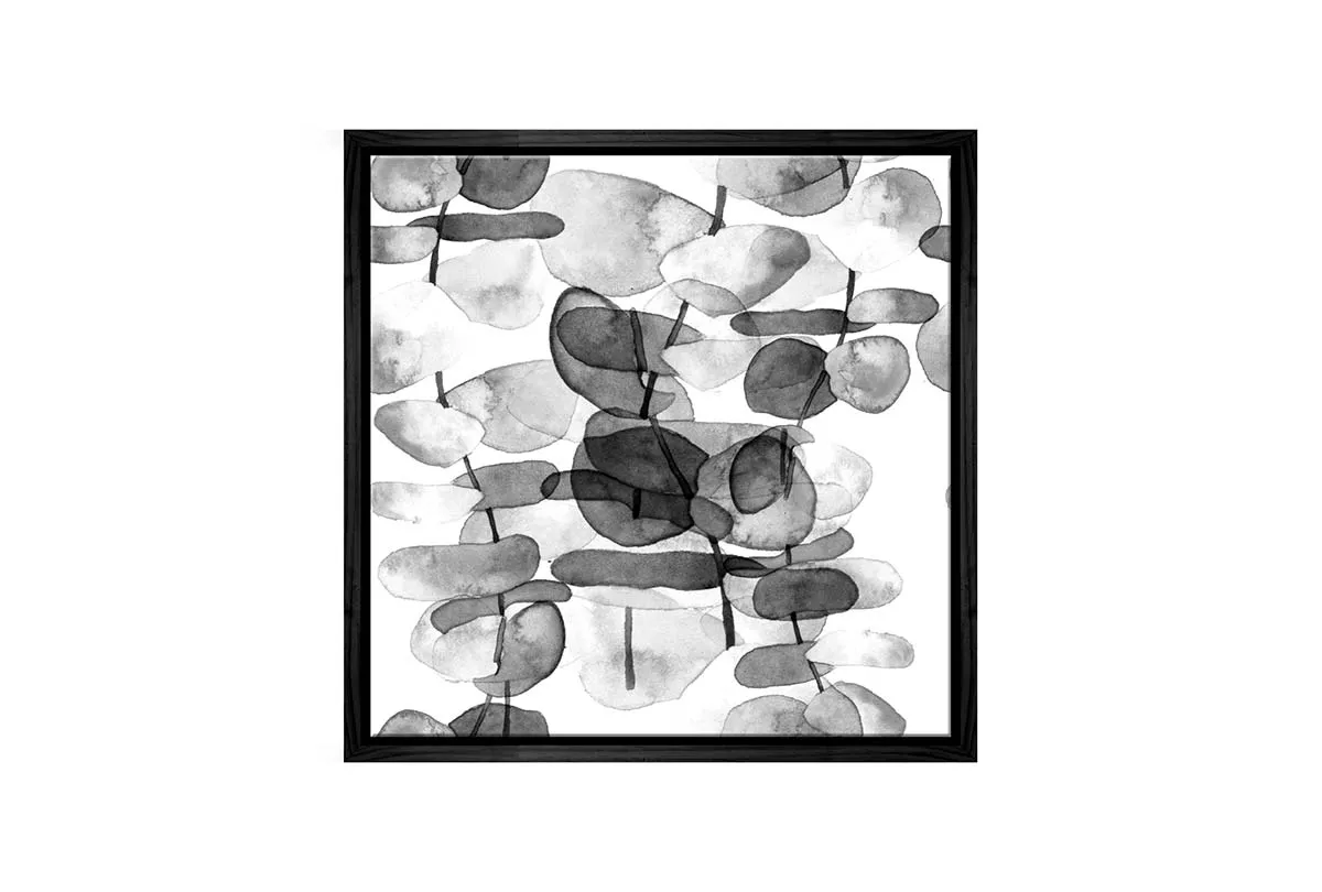 Black and White Watercolour Gum | Canvas Wall Art Print