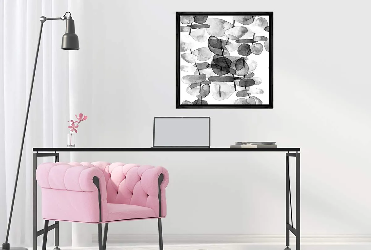 Black and White Watercolour Gum | Canvas Wall Art Print