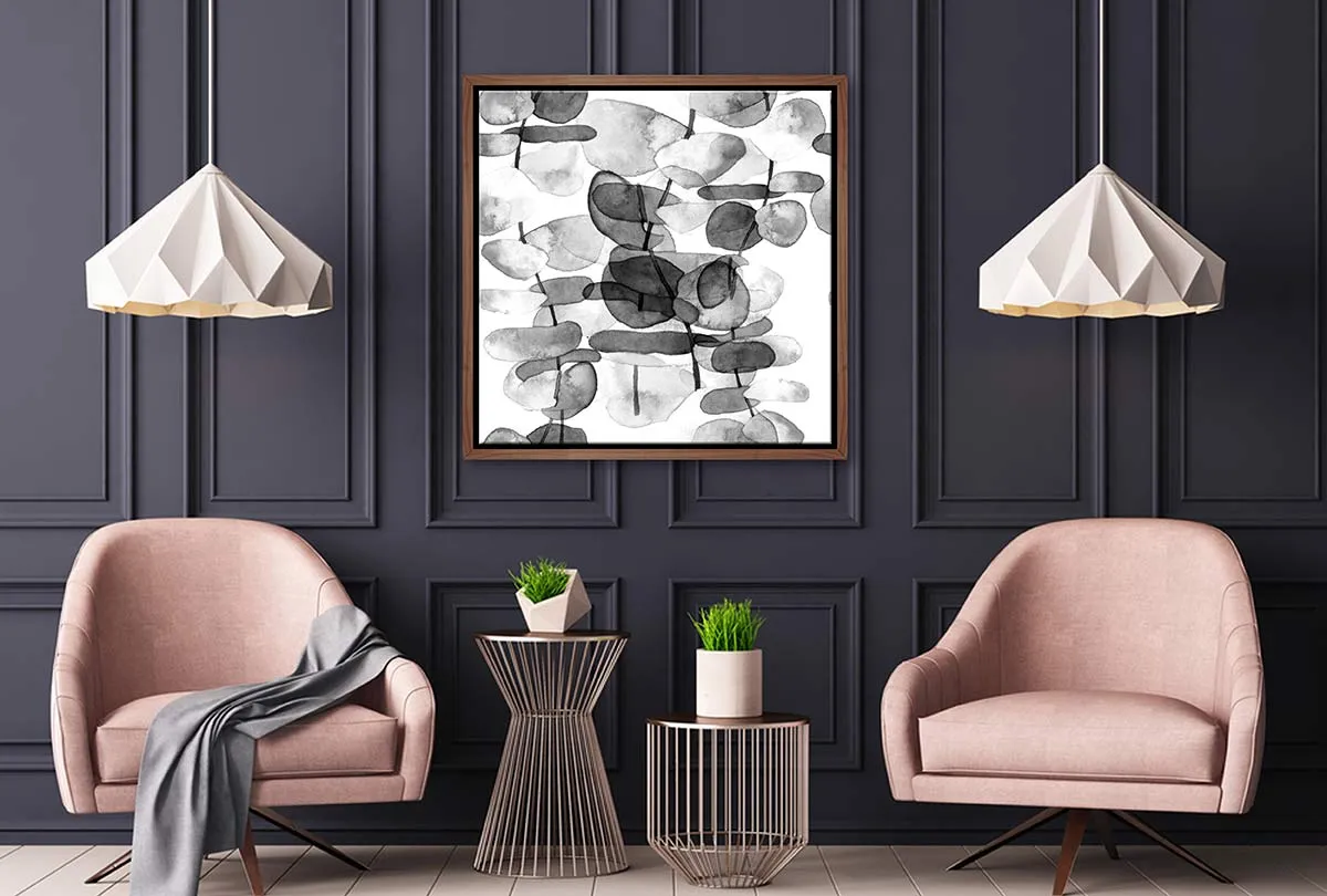 Black and White Watercolour Gum | Canvas Wall Art Print
